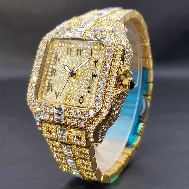 Jewelux Arabic Iced Out Watch