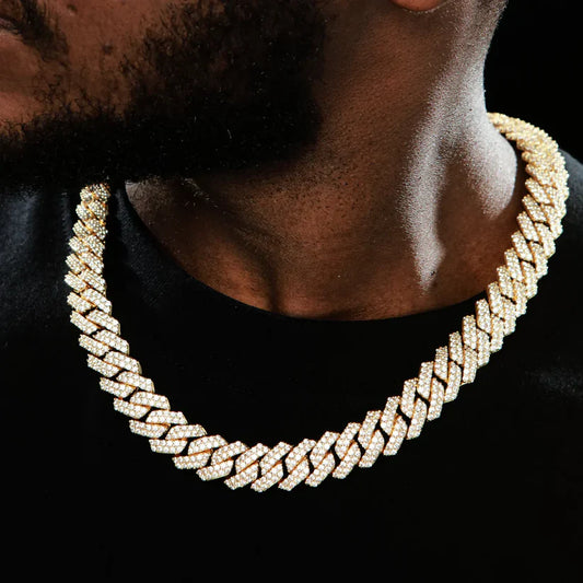 Jewelux Cuban Iced Out 14MM Link Chain